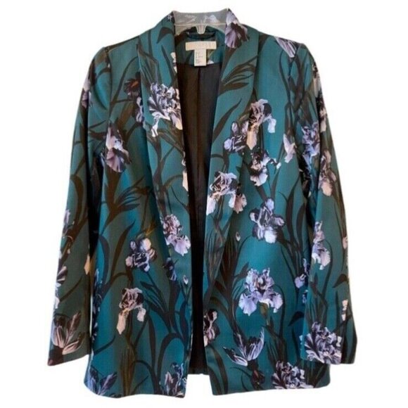 H&M Jackets & Blazers - H&M Satin Effect Open Front Blazer | Size 10